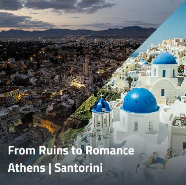From Ruins to Romance” – Athens & Santorini Twin Holiday